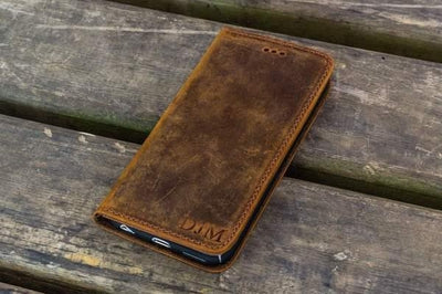 Handmade iPhone Leather Wallet Cases with Card Holders