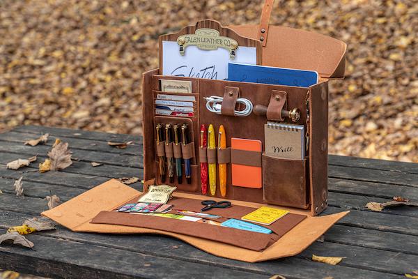 Leather Writer's Medic Bag - Crafted for Writers & Artists