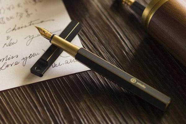 Ystudio - Brass & Copper Fountain Pens - Galen Leather