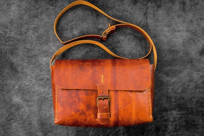 Leather Satchel Messenger Bag