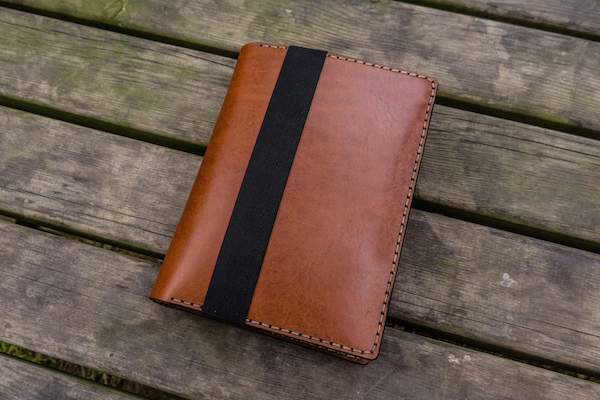 brown leather journals
