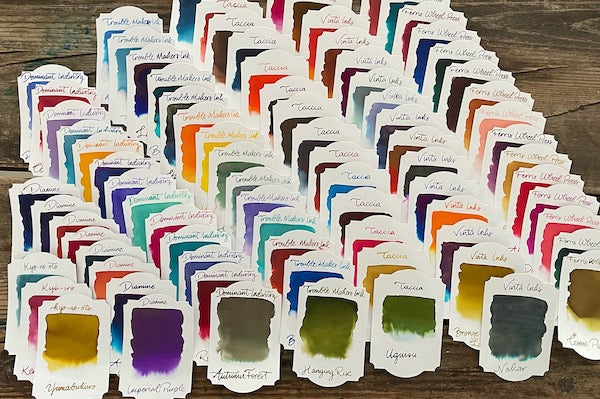 bottled fountain pen inks