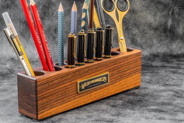 Wooden Pen & Pencil Holders for Desk
