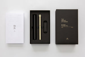 Ystudio Classic Revolve-Portable Fountain Pen-Brass