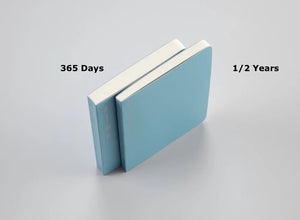 Stalogy 1/2 Year Notebook - A6 - Grid - 186 Pages - Blue