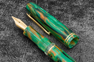 Gioia Metis Verde D'oriente Fountain Pen - Gold Trim