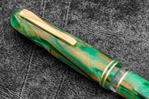 Gioia Metis Verde D'oriente Fountain Pen - Gold Trim