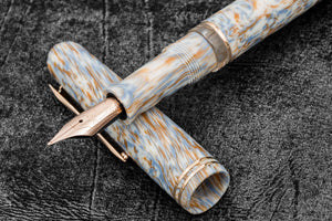 Gioia Metis Capuccino Fountain Pen - Rose Gold Trim