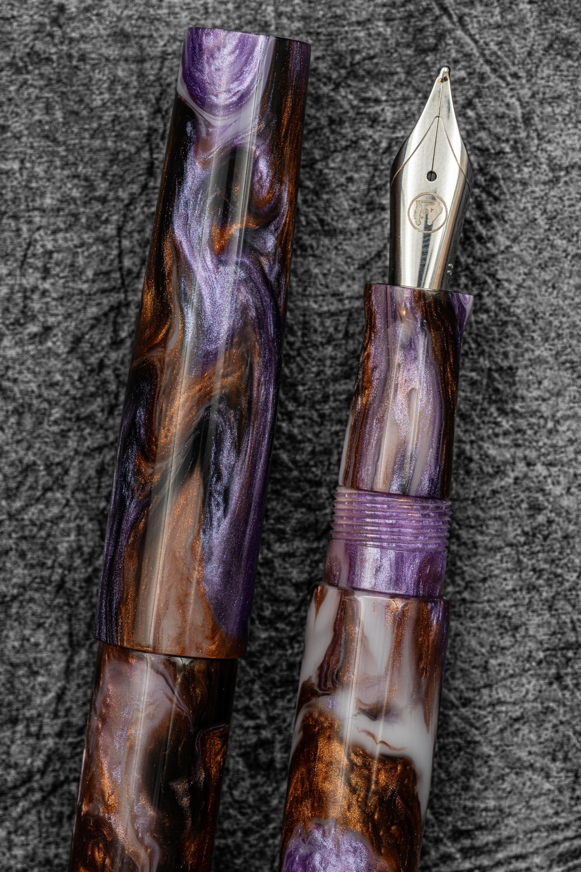 Galen X Studyo Agackakan - Fountain Pen V1 - Lilac Agate