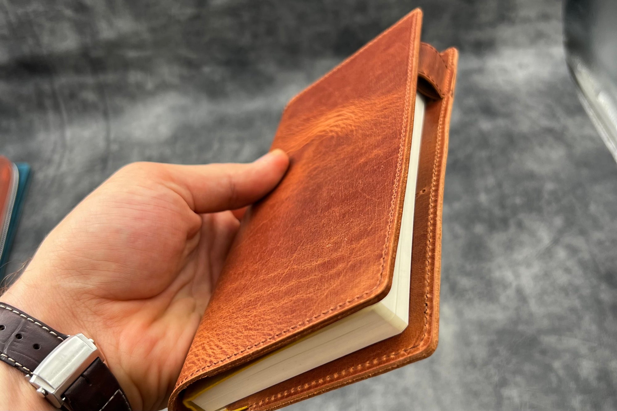 Leather Slim Hobonichi Weeks Planner Cover - C.H. Tan