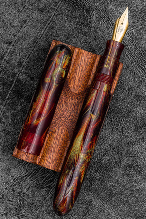 Galen X Studyo Agackakan - Fountain Pen V2 - Fire Agate