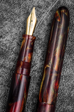 Galen X Studyo Agackakan - Fountain Pen V2 - Fire Agate