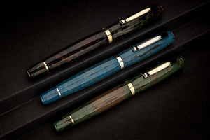 SCRIBO FEEL Ebonite Fountain Pen - Sassi Neri