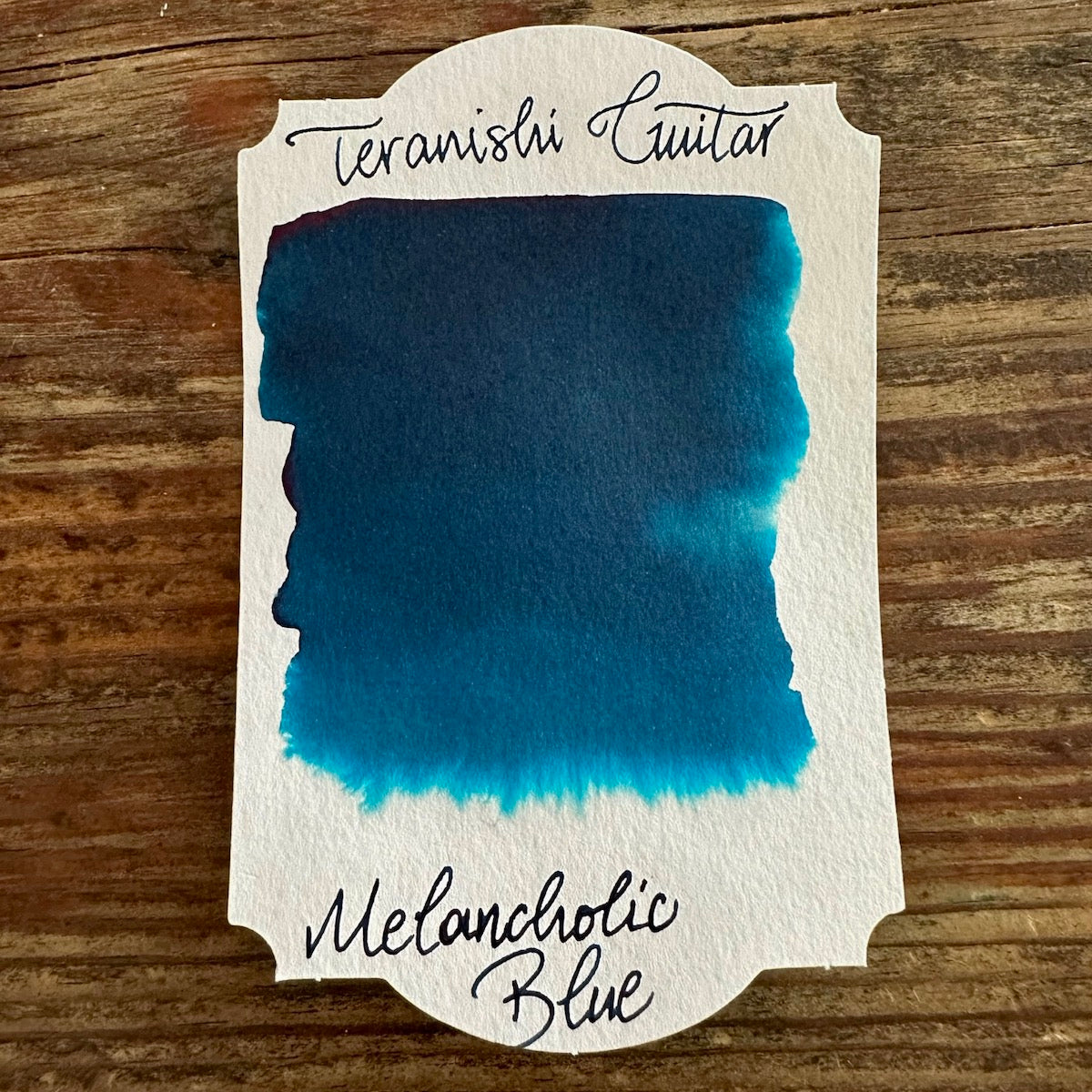 Teranishi Guitar Taisho Roman Haikara Fountain Pen Ink - Melancholic Blue