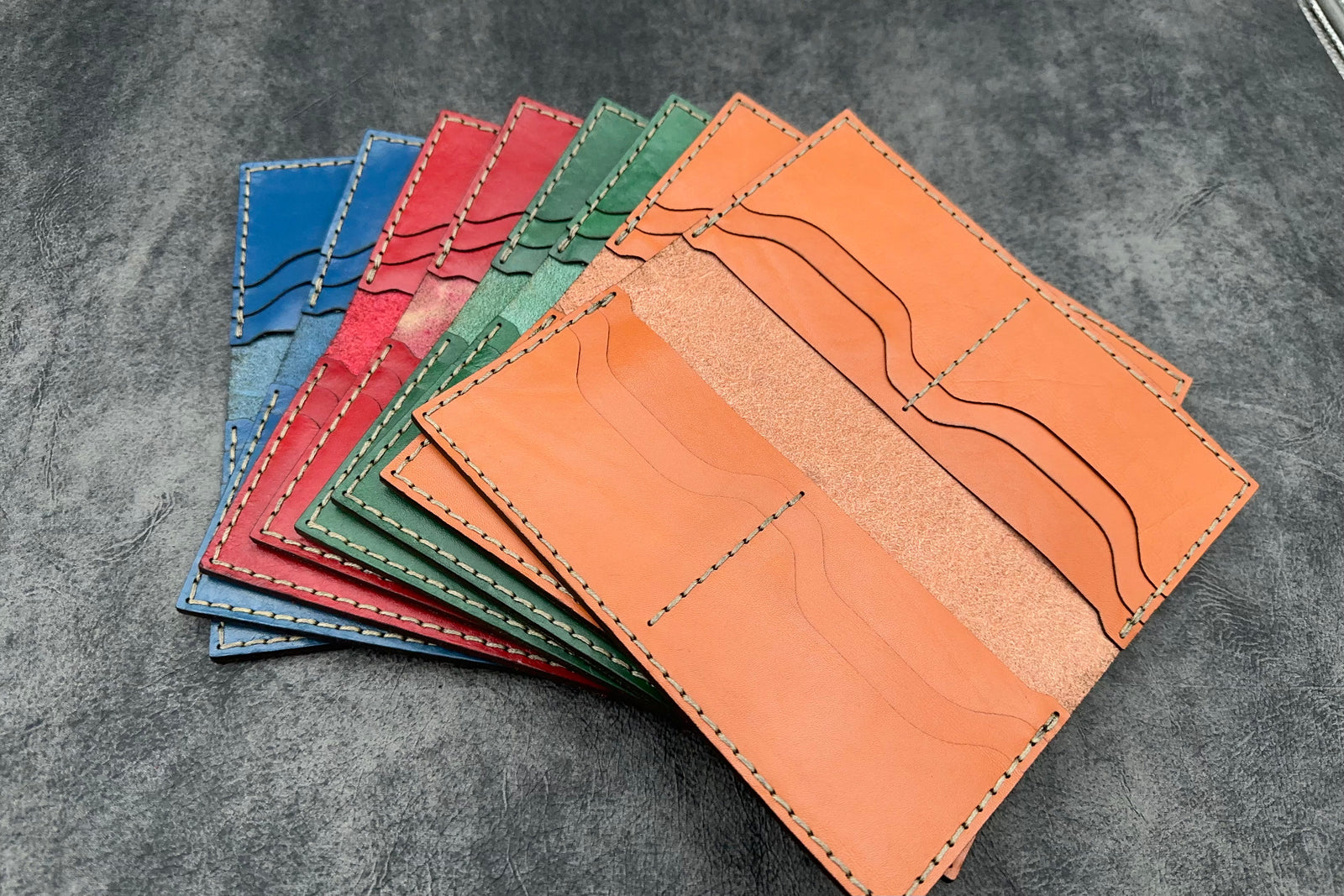 Unisex Handmade Leather Long Wallet | Galen Leather