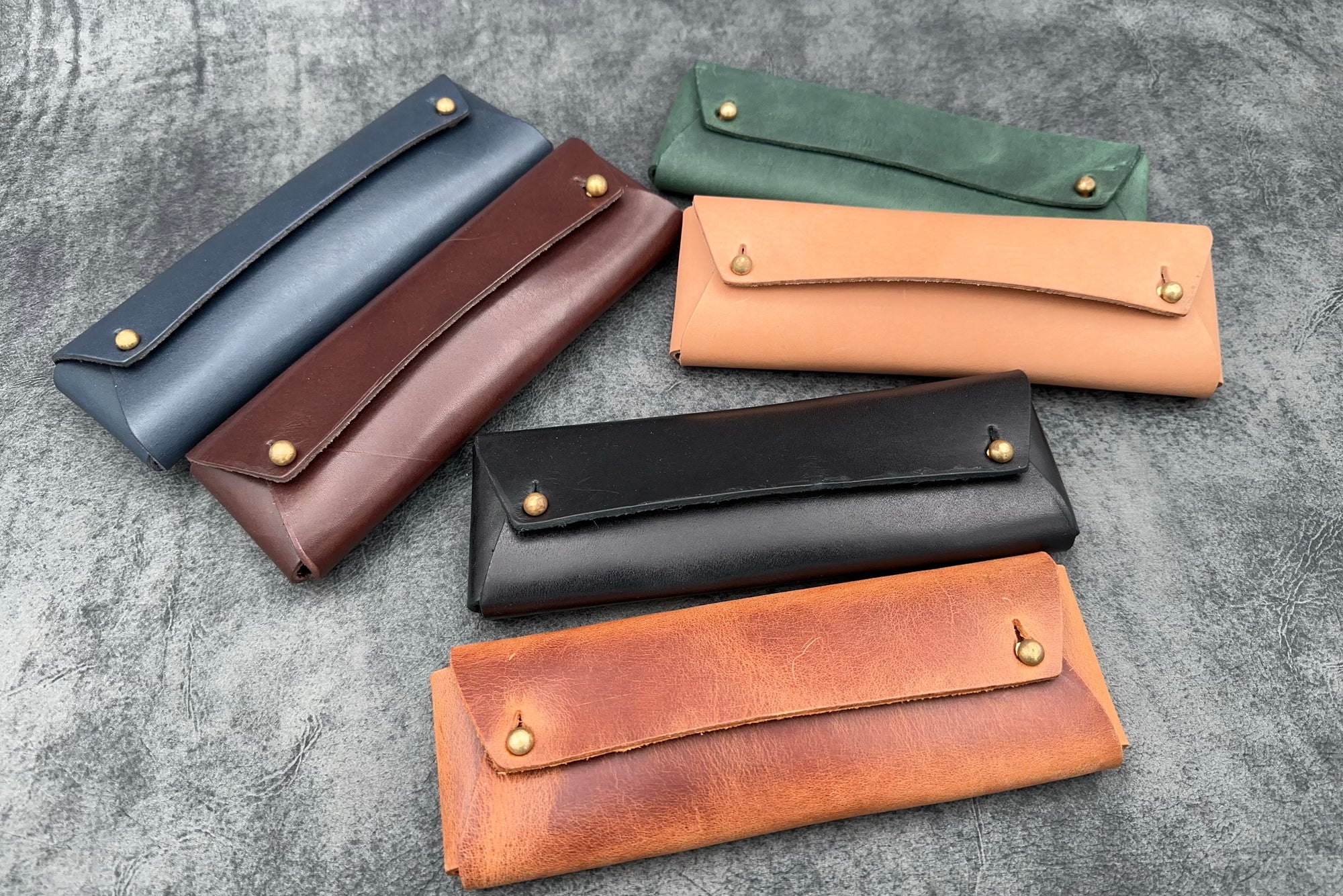 SECONDS Leather Student Pencil Case - Multiple Colors - 435