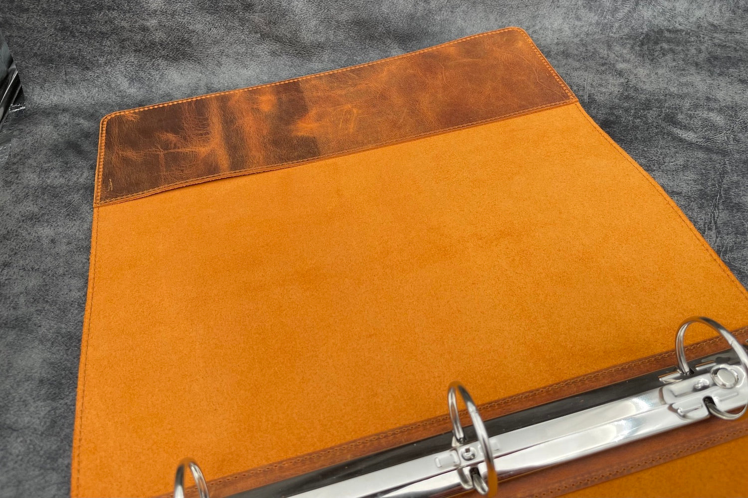 Leather 3 Ring Binder - Letter Size - Galen Leather