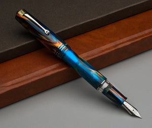 Leonardo - MZG 2.0 Fountain Pen - Stardust Silver Trim