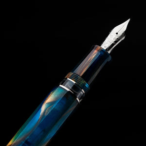 Leonardo - MZG 2.0 Fountain Pen - Stardust Silver Trim