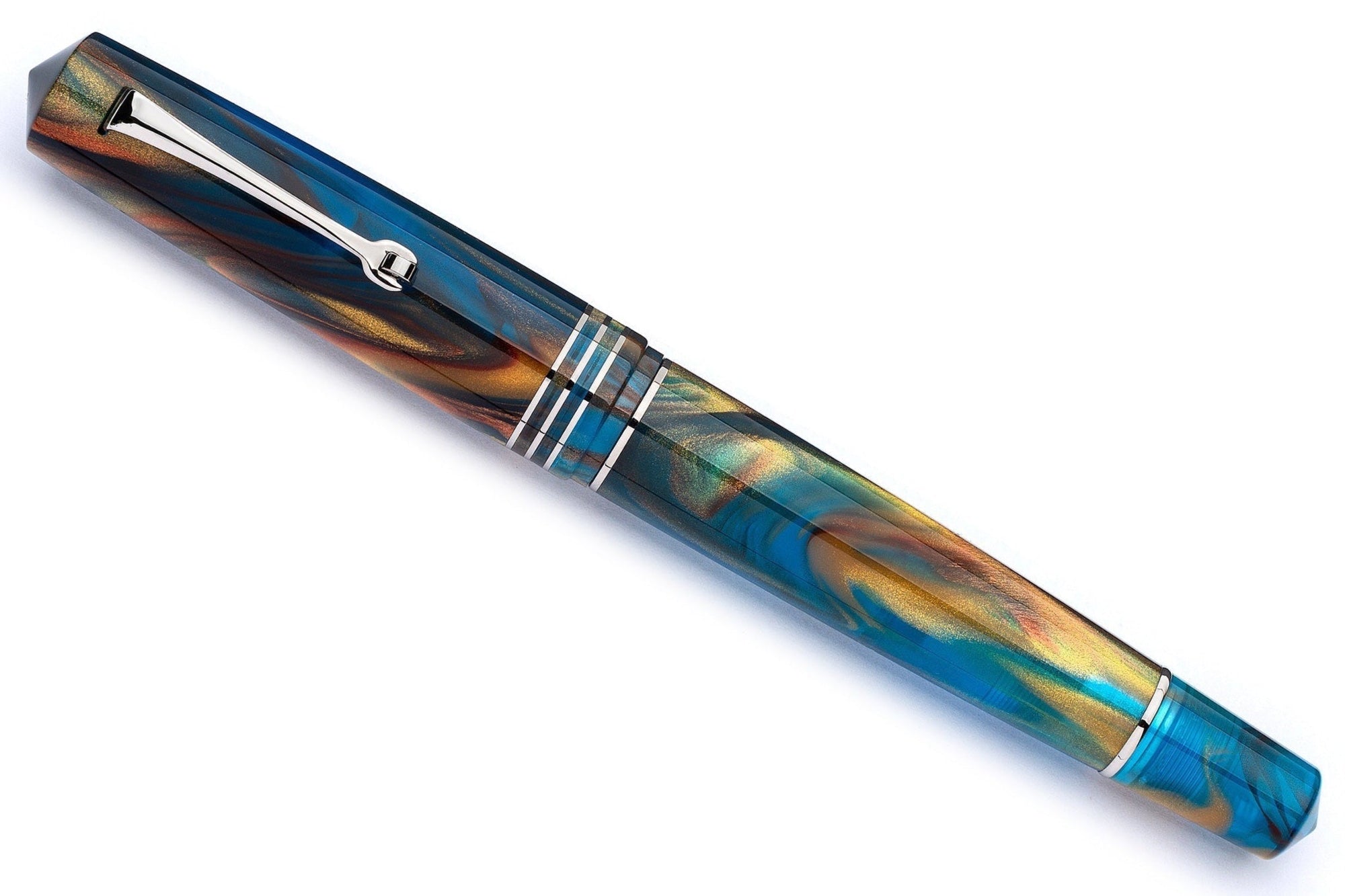 Leonardo - MZG 2.0 Fountain Pen - Stardust Silver Trim