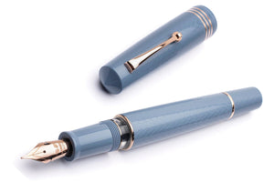 Leonardo - MZG 2.0 Fountain Pen - The Art of Guilloché INDIGO – Rose Gold Trim