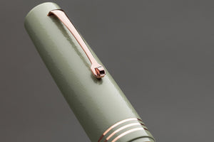 Leonardo - MZG 2.0 Fountain Pen - The Art of Guilloché VERDIGRIS – Rose Gold Trim