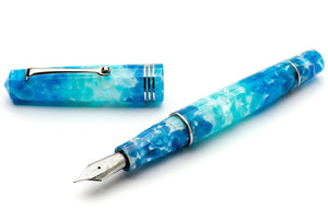 Leonardo Momento Zero Fountain Pen - Aloha - Silver Trim