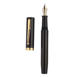 Magna Carta Mag 600 Fountain Pen 14k True Flex Nib - Nikko Ebonite Black