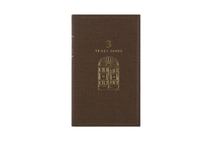 Midori 3 Years Diary - Door Design - Brown