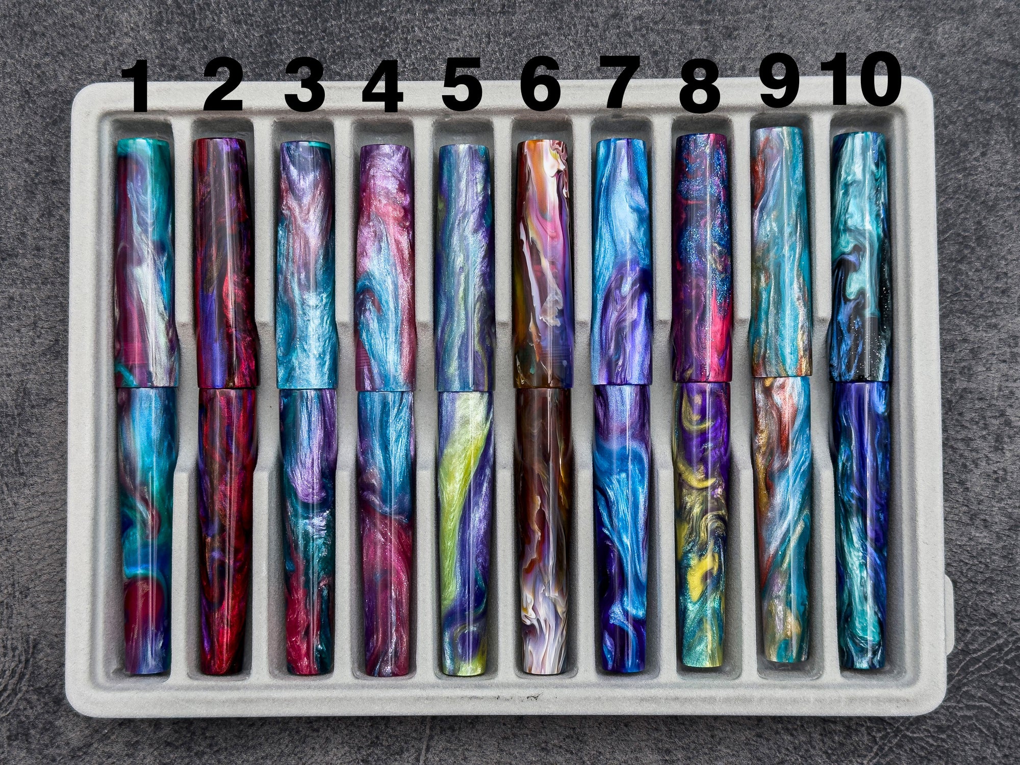 "Pick What You See" Discounted Agackakan Fountain Pens - Silver Trim