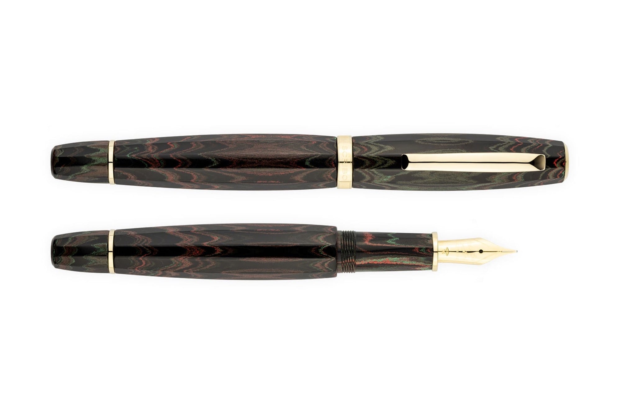 SCRIBO FEEL Ebonite Fountain Pen - Sassi Neri