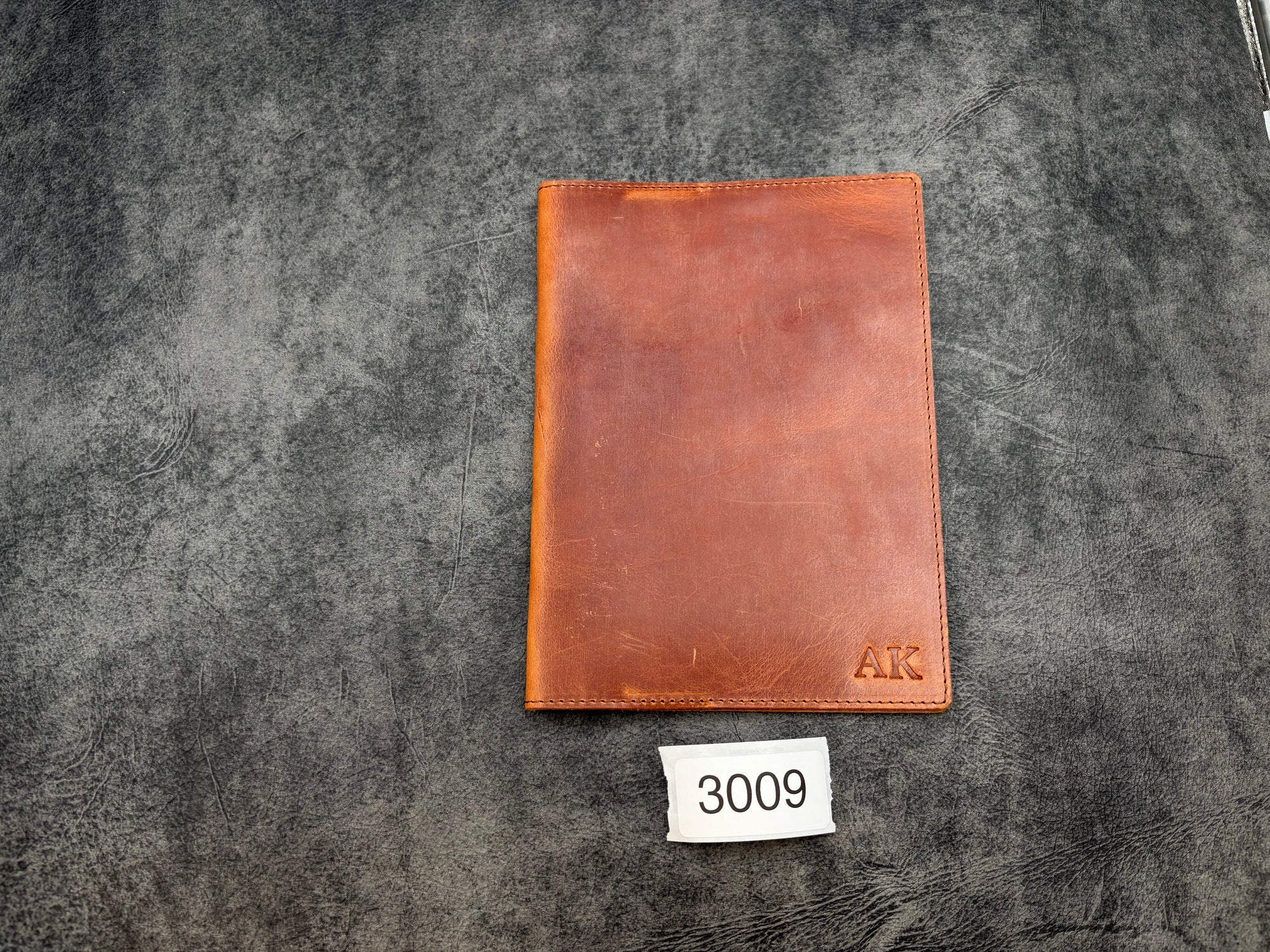 SECONDS Leather Slim B6 Notebook / Planner Cover - 3009