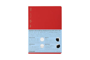 Stalogy 1/2 Year Notebook - A5 - Dot Grid - 186 Pages - Red