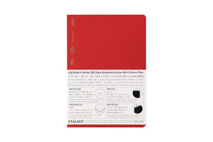 Stalogy 365Days Notebook - A5 - Blank - 368 Pages - Red