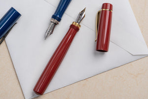 Ulpia 117 Ebonite Fountain Pen - Coral