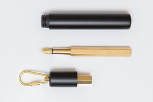 Ystudio Classic Revolve-Portable Fountain Pen-Brass