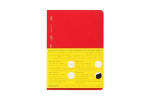 Stalogy 1/2 Year Notebook - A5 - Grid - 186 Pages - Red