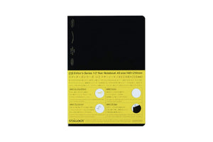 Stalogy 1/2 Year Notebook - A5 - Grid - 186 Pages - Black