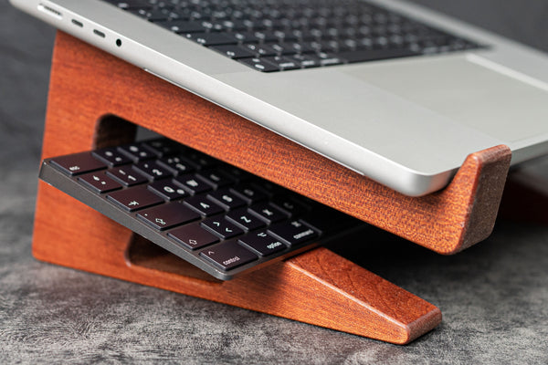 Wooden Laptop Stand for MacBook - Mahogany