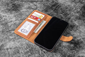 Magic Magnetic Detachable Leather Wallet Case for iPhone 12 Mini (5.4 –  saracleather
