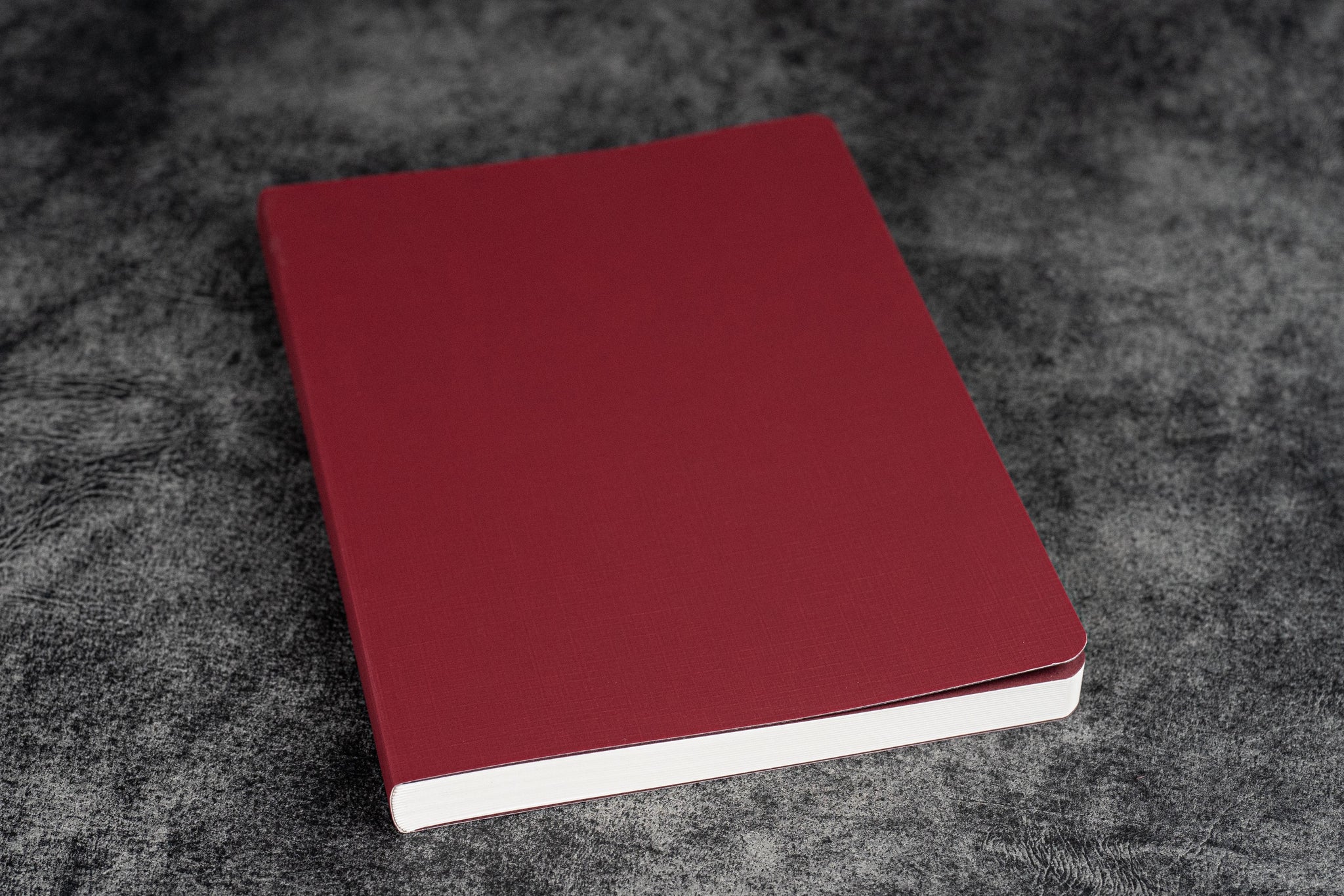 A5 Burgundy Leather Binder Notebook and 1 set Refill Lined Paper