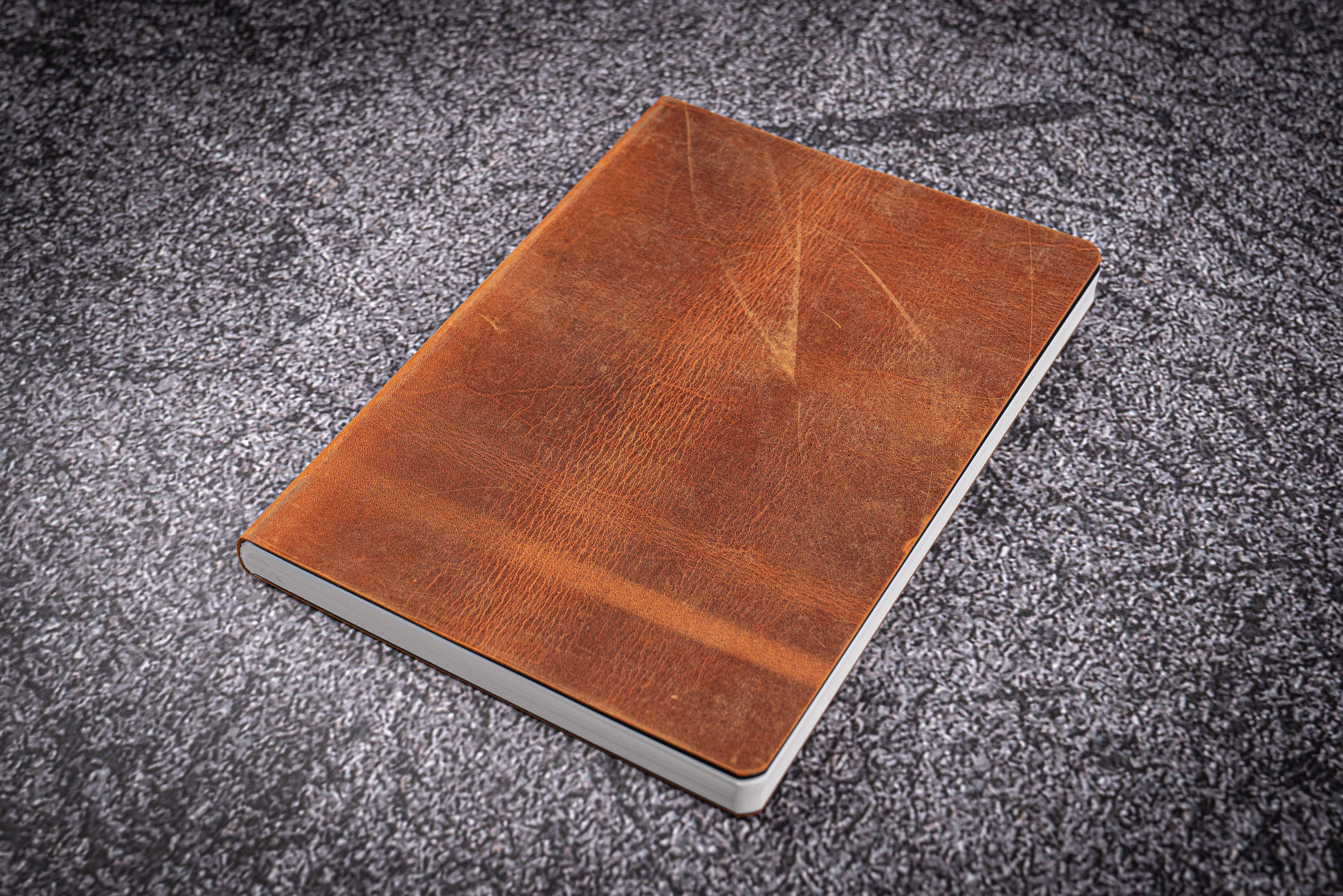 Leather Notebook A5 in Brown - Handcrafted Leather Bound Journal