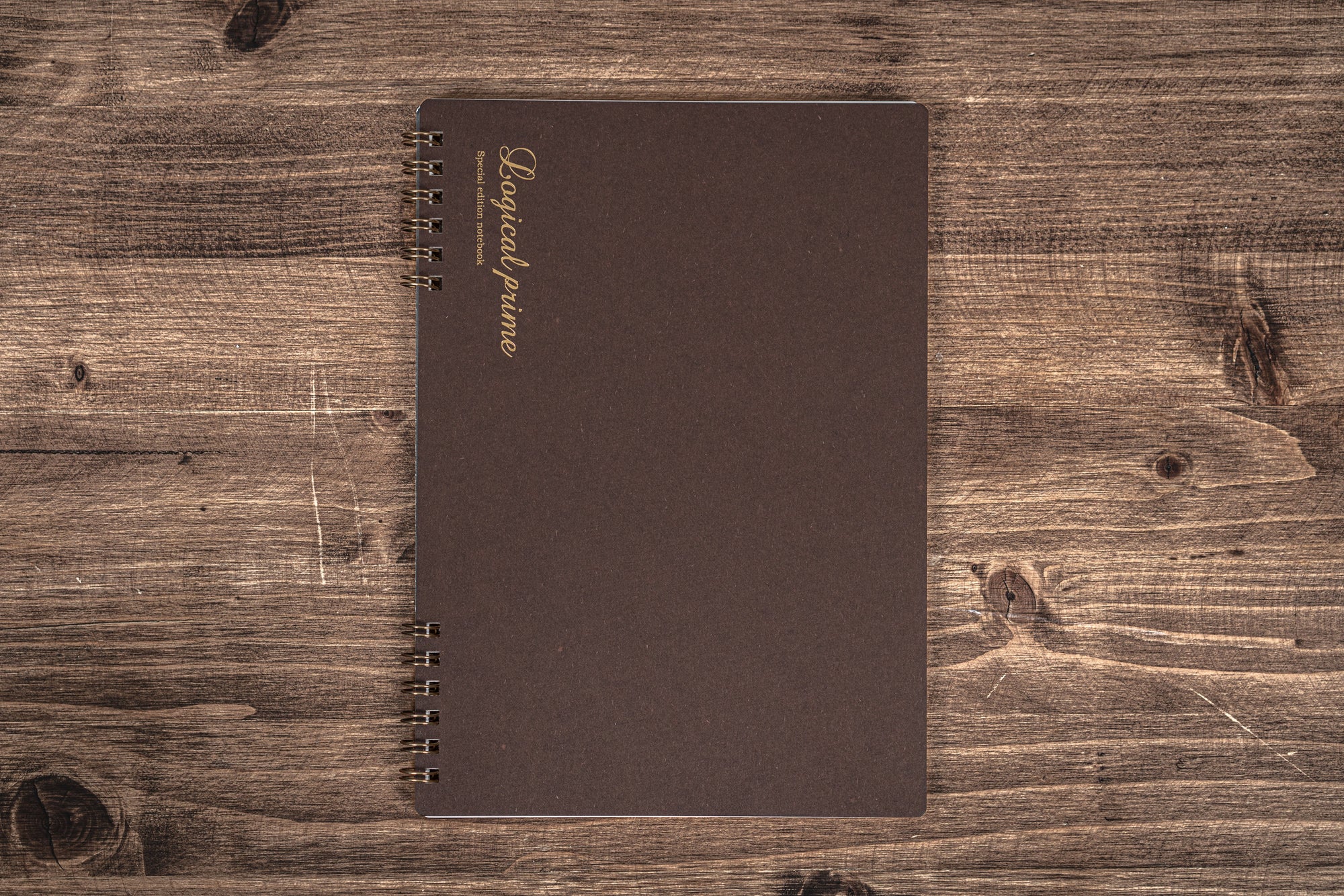 Large ABC Notebook, Brown (Grid)