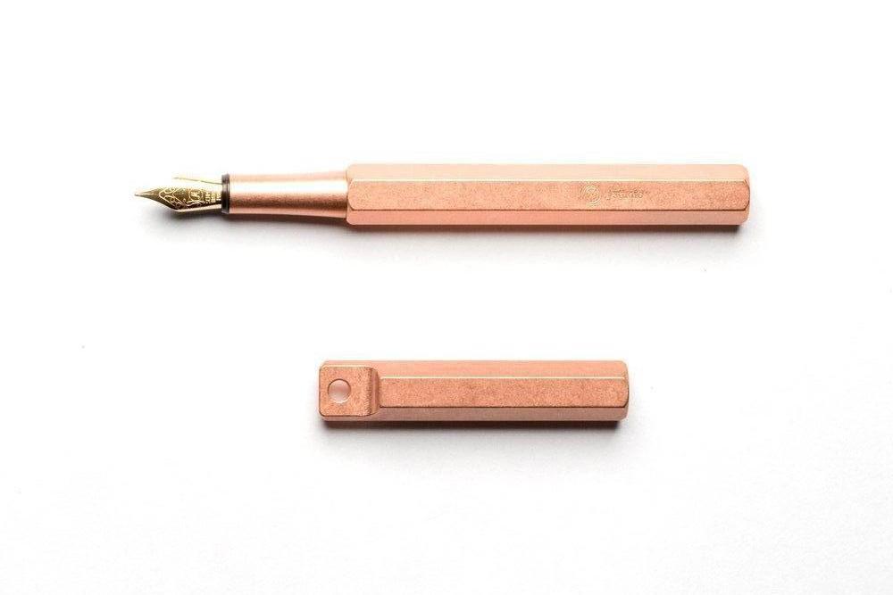 Ystudio Classic Copper Portable Fountain Pen - Galen Leather
