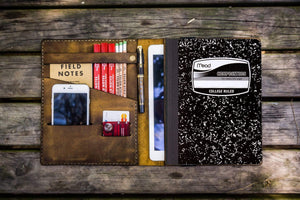 Full Grain Leather Composition Cover Journal for Field Notes Notebooks