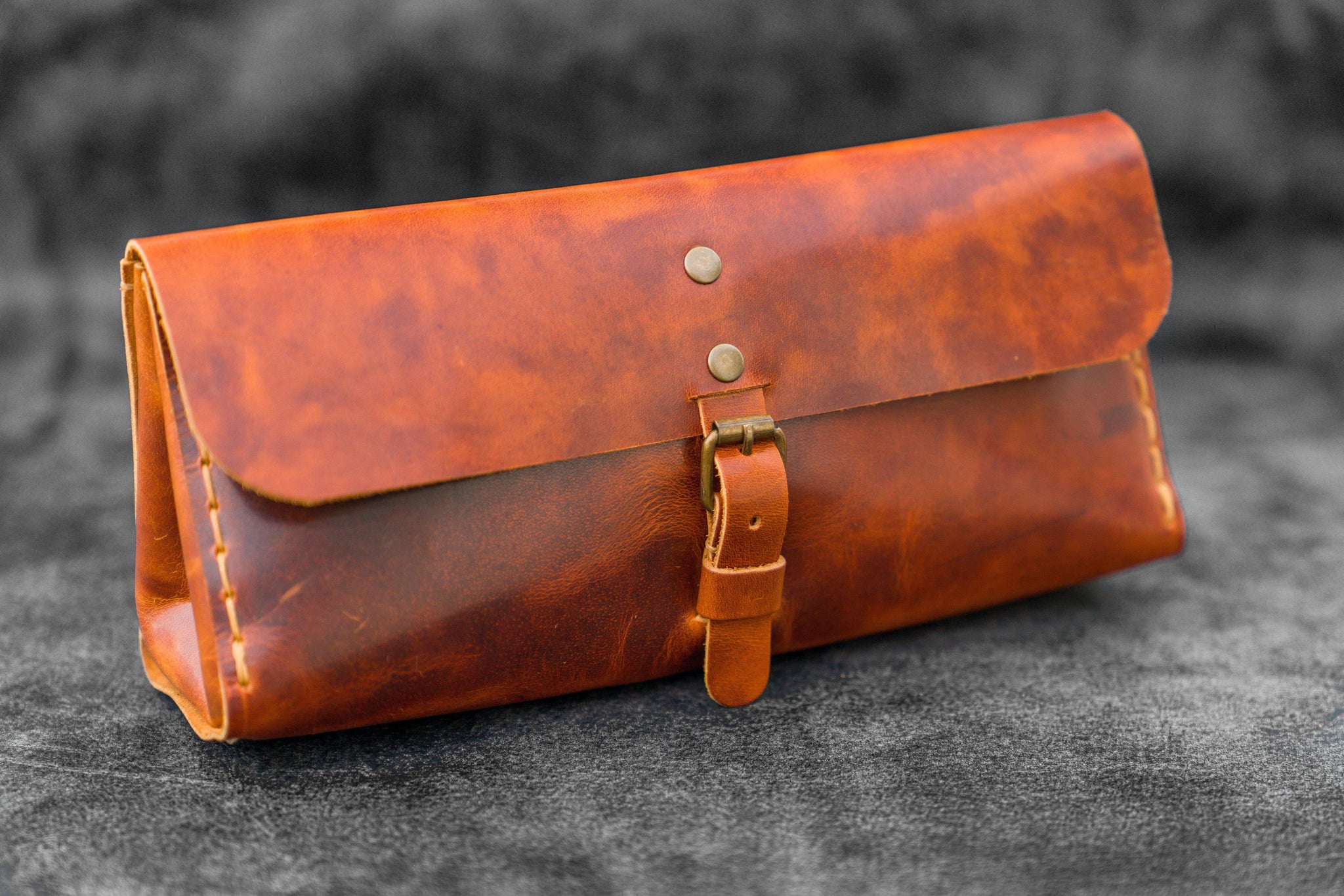 Handmade Leather Tool Bag - Brown - USA Made + Heavy Duty