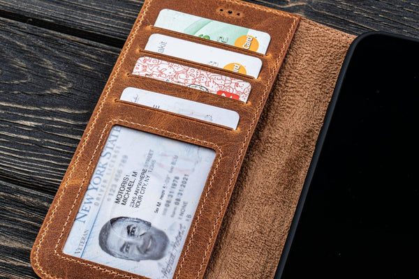 Leather Phone Case / Wallet with Card Pockets