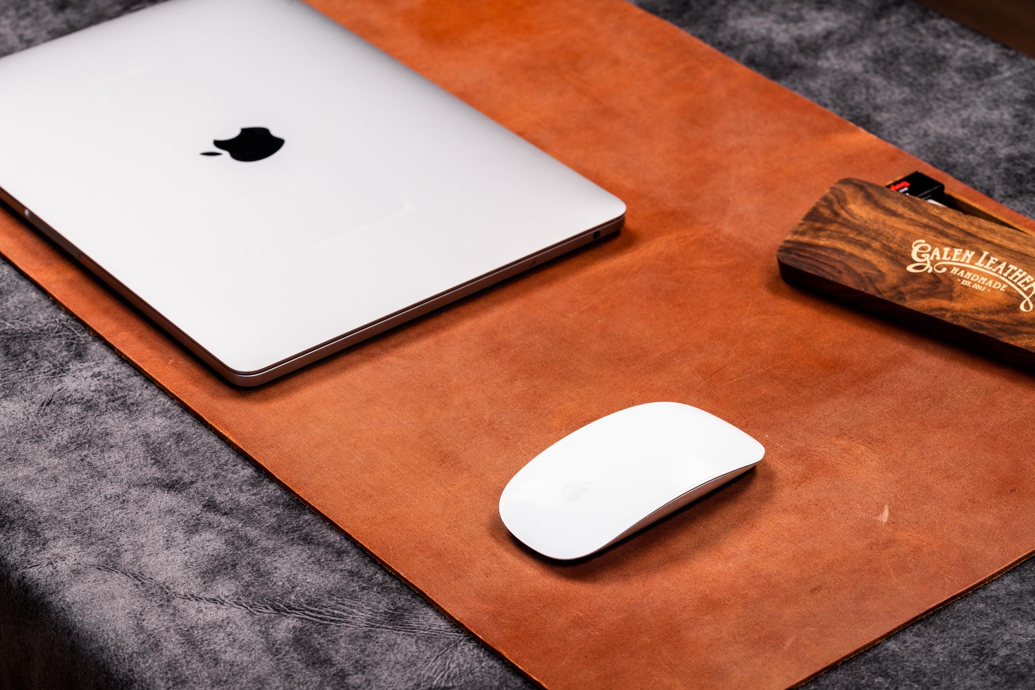 Leather Desk Mat, Custom Size Desk Pad, Desk Protector, Black Desk