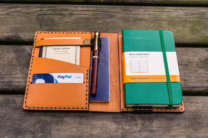 Leather Hobonichi Techo (A6) Planner Cover - Orange-Galen Leather