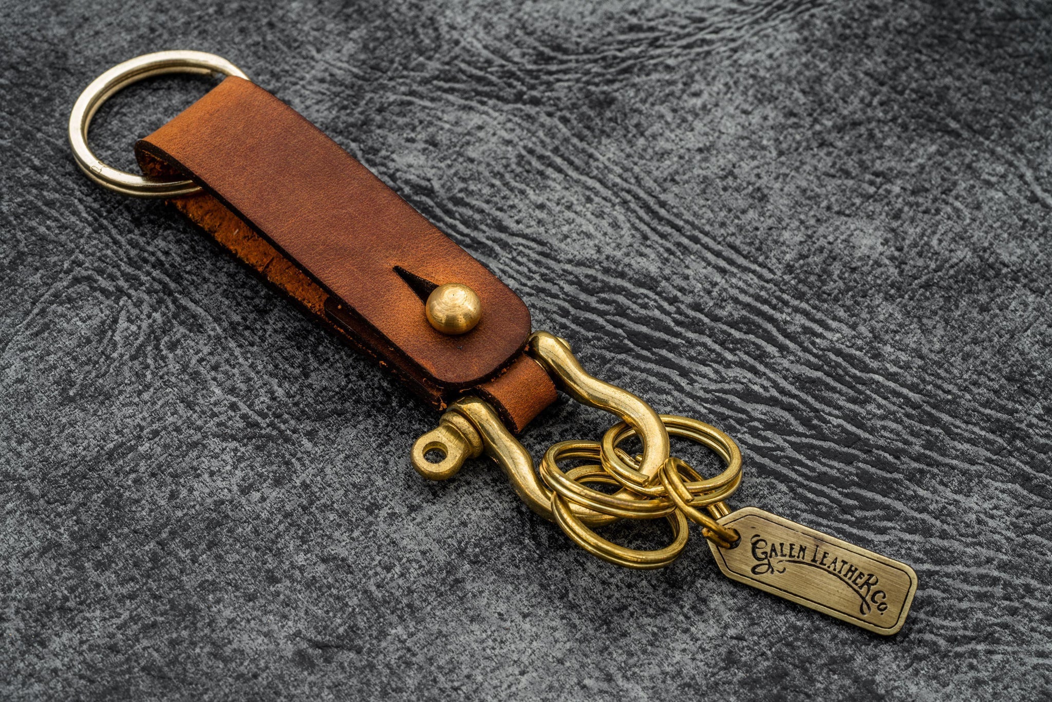 Handmade Leather Key Fob California